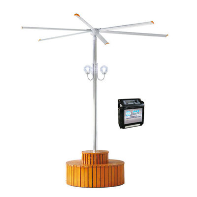 Fan de techo grande industrial de KCoolVent HVLS para el espacio grande, motor de la caja de cambios 1.5kW, aspas del ventilador de la aleación de aluminio